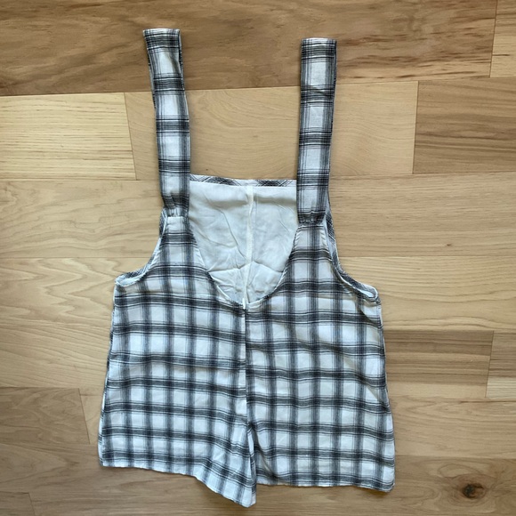 Grey Bandit Grey Plaid Everett Looser Romper Size S - Picture 4 of 12